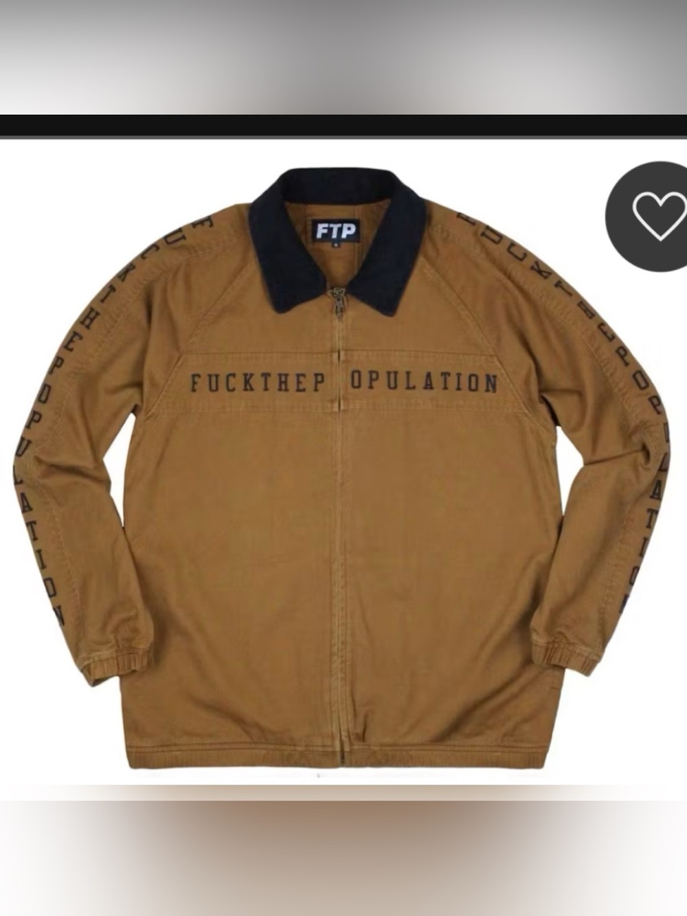 FTP Spell Out Work
Jacket in brown Size XL
RARE